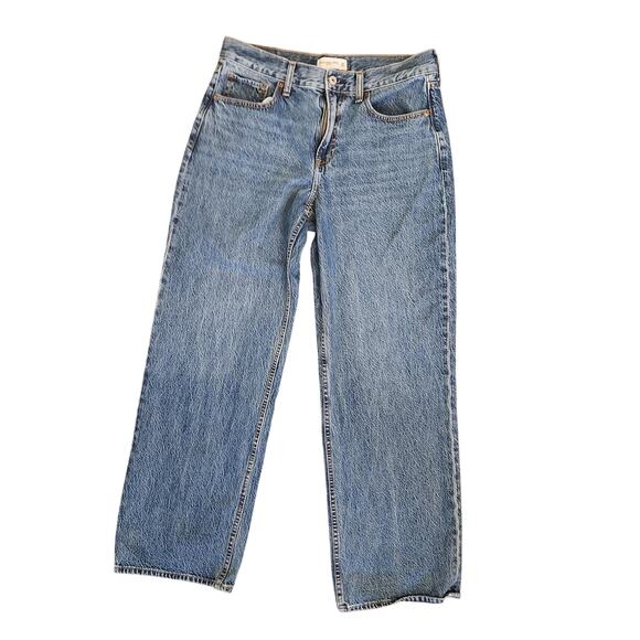 Abercrombie & Fitch Mid Rise Straight Leg Denim Size 28 - Picture 1 of 6